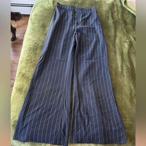 Free People Blue & White Striped Pants